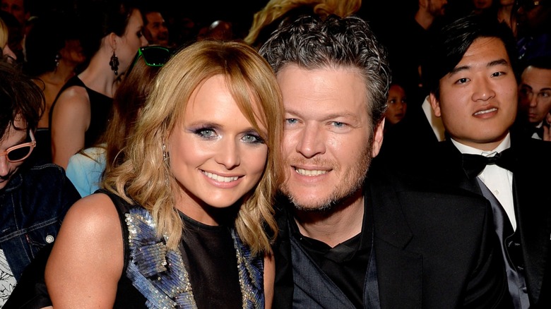 Blake Shelton and Miranda Lambert smiling