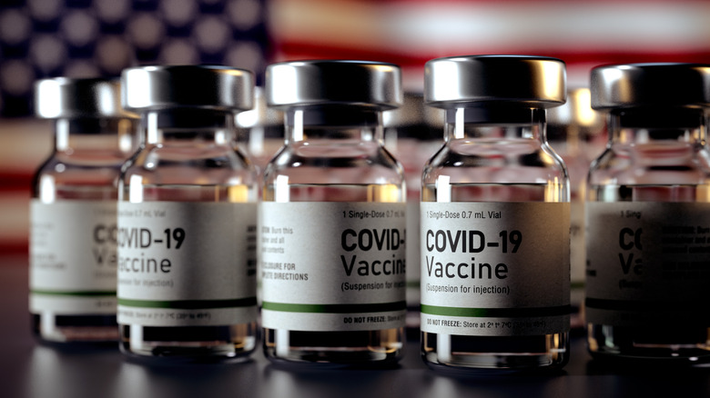 COVID vaccine bottles