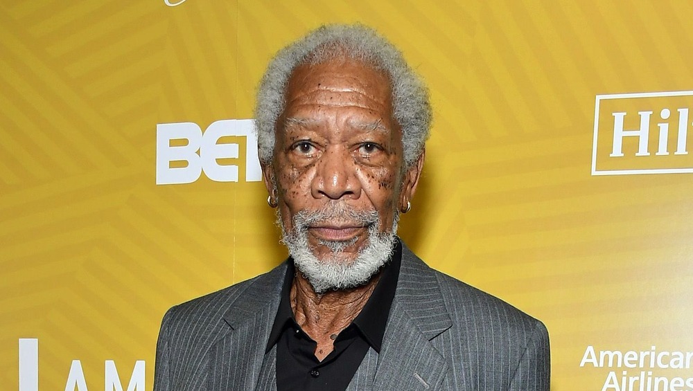 Morgan Freeman posing 