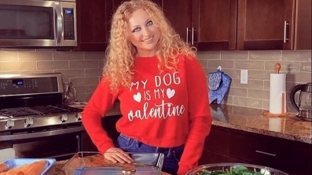 Natalie Mordovtseva in her kitchen