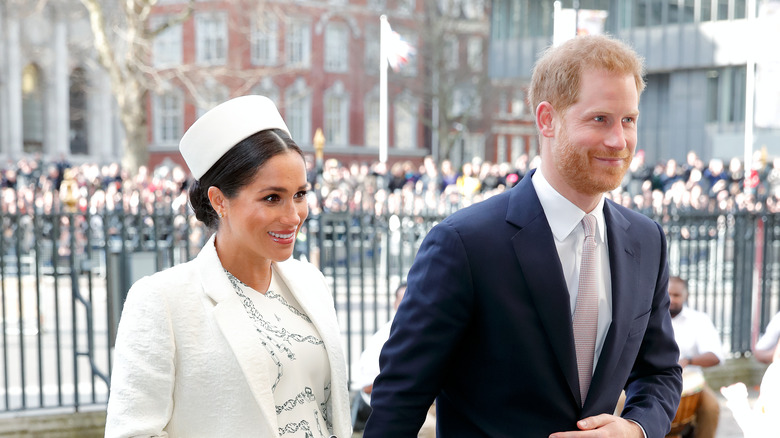 Meghan and Harry at a London event