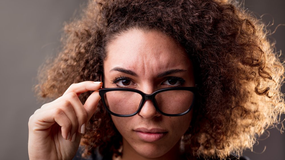 Woman in disbelief