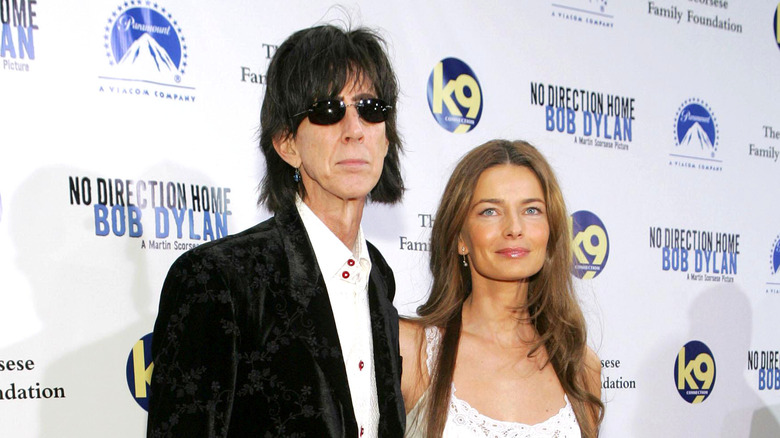 Paulina Porizkova and Ric Ocasek at event