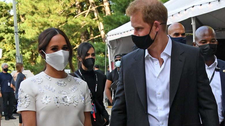 Prince Harry and Meghan Markle at Global Citizen Live 2021