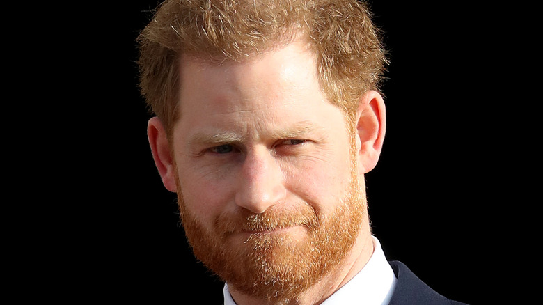 Prince Harry looks pensive