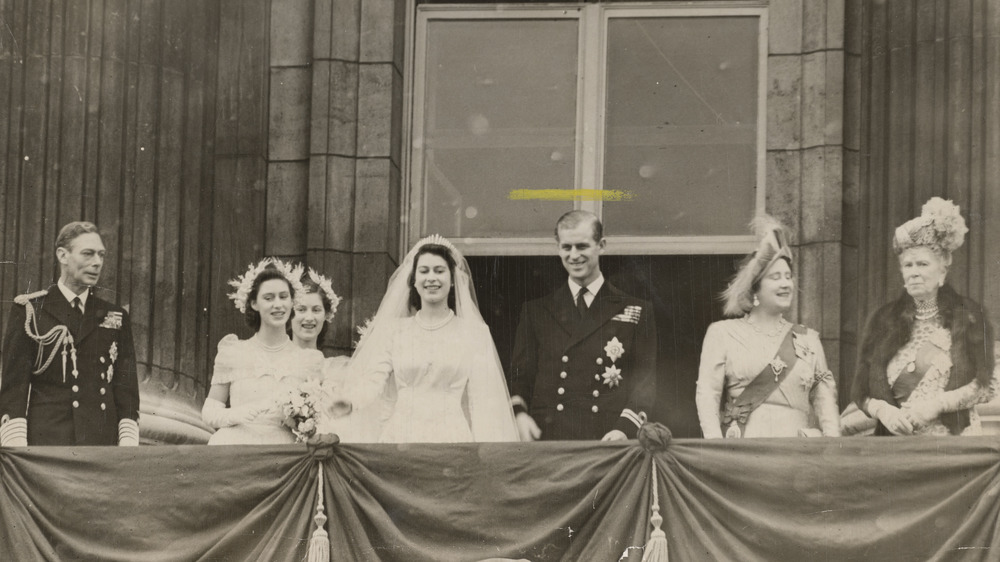 Queen Elizabeth and Prince Philip on their wedding day