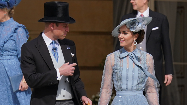 Kate and William looking at each other