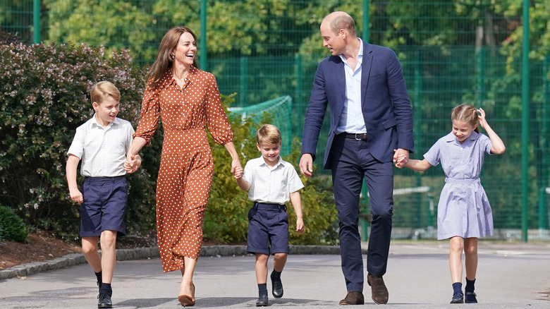 Kate Middleton and Prince William taking their three kids to Lambrook School