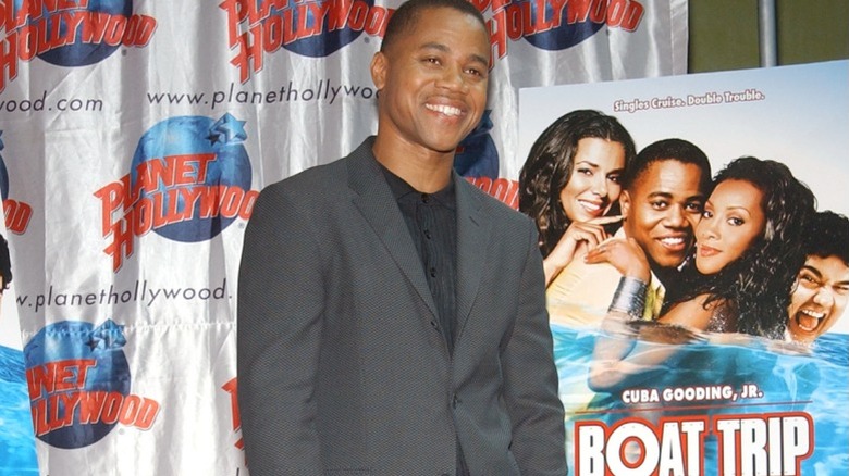 Cuba Gooding Jr. promoting "Boat Trip"