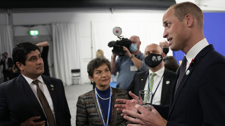 Prince William speaking at COP26 