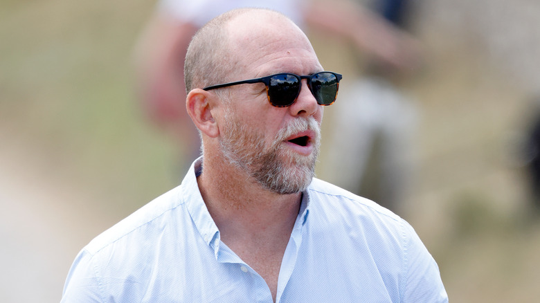 Mike Tindall in sunglasses