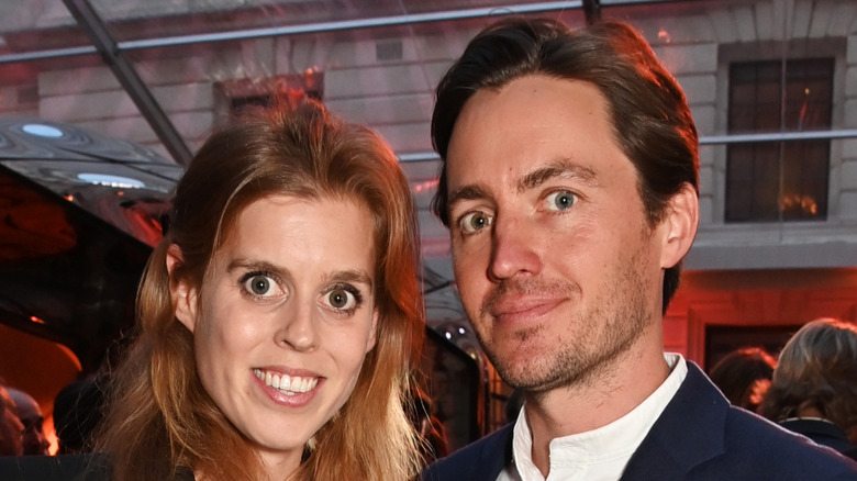 Princess Beatrice and Edoardo Mapelli Mozzi attend the inauguration of The OWO, Whitehall in London, England