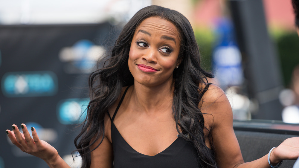 Rachel Lindsay shrugging