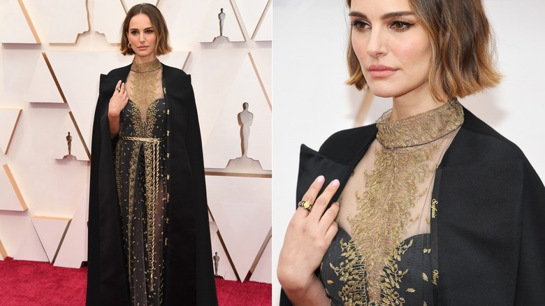 Natalie Portman 2020 Oscars cape