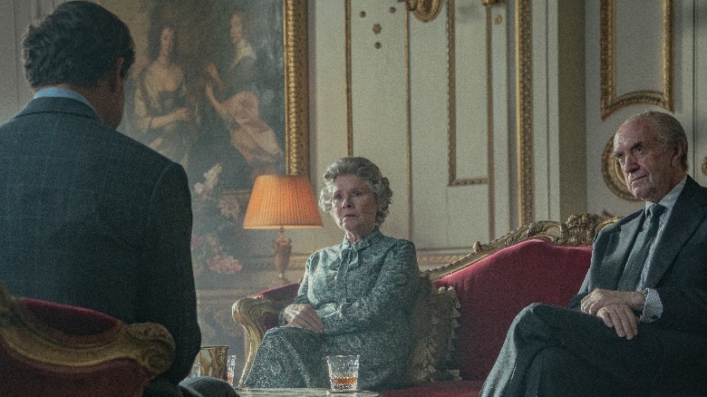 Imelda Staunton and Jonathan Pryce in The Crown