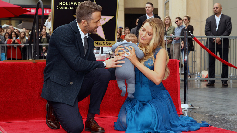 Ryan Reynolds and Blake Lively with their daughter