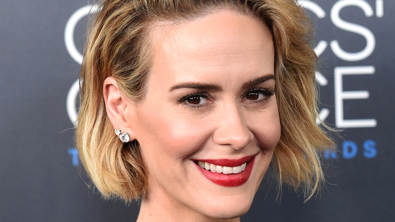 Sarah Paulson smiles at an event