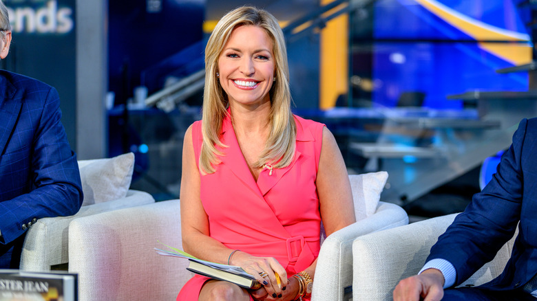 Ainsley Earhardt pink dress 