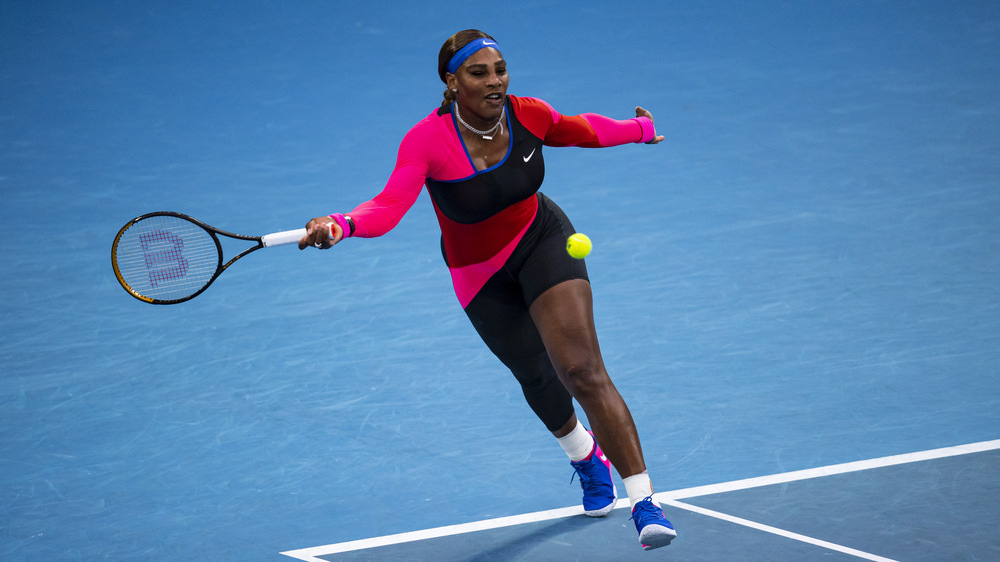 Serena Williams on the court