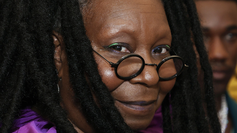 Whoopi Goldberg smiles at 2021 Met Gala