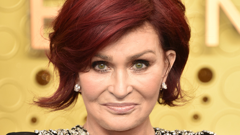 Sharon Osbourne poses on the red carpet