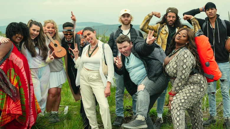 The Snowflake Mountain cast posing