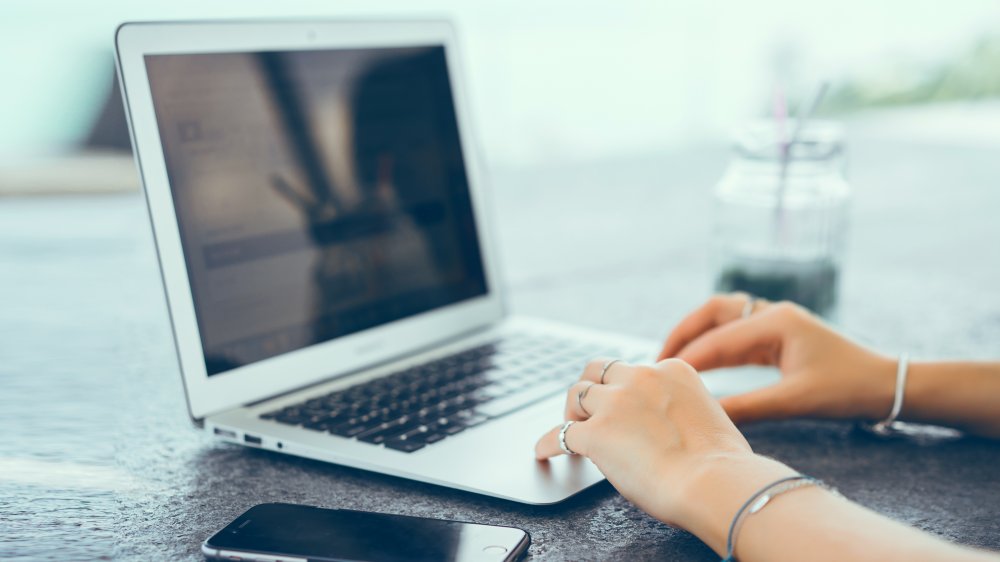 Woman on the computer