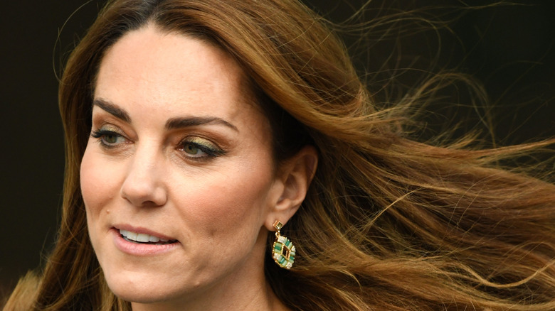 Kate Middleton wears green