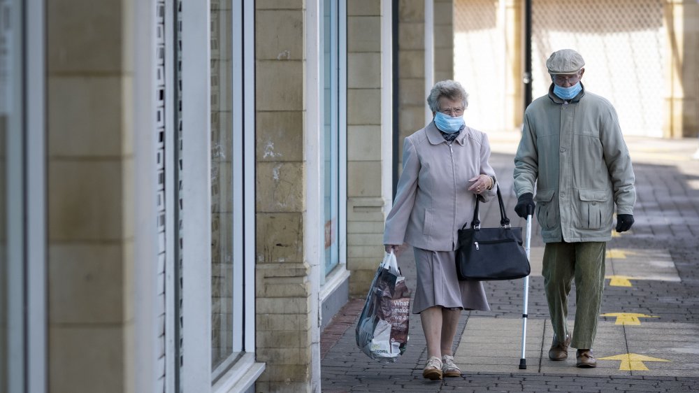 Older people shopping