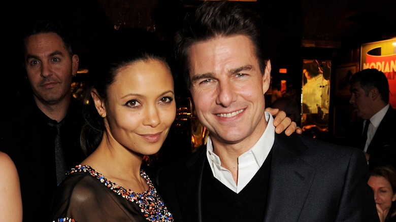 Thandiwe Newton and Tom Cruise together