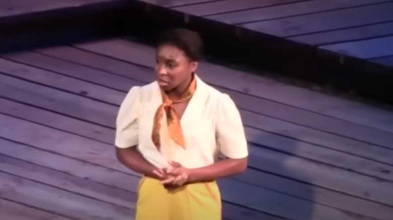 Cynthia Erivo performing on stage