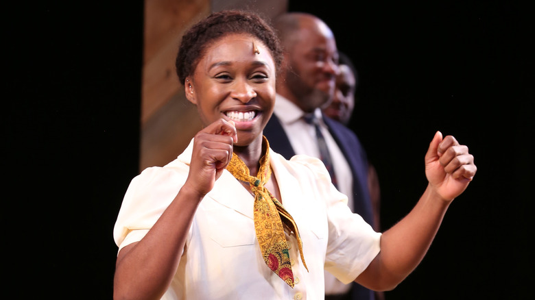 Cynthia Erivo performing on stage