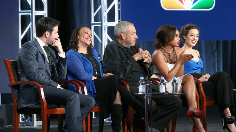 Actors from the "One Chicago" universe and Dick Wolf participate in a panel