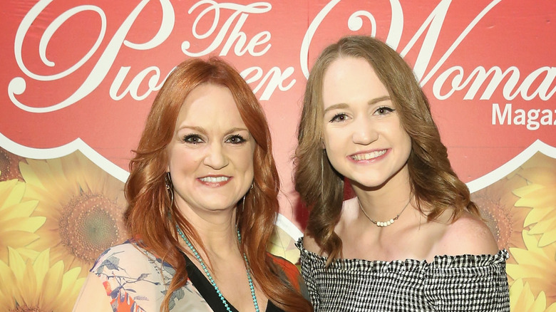 Ree Drummond and Paige Drummond smiling