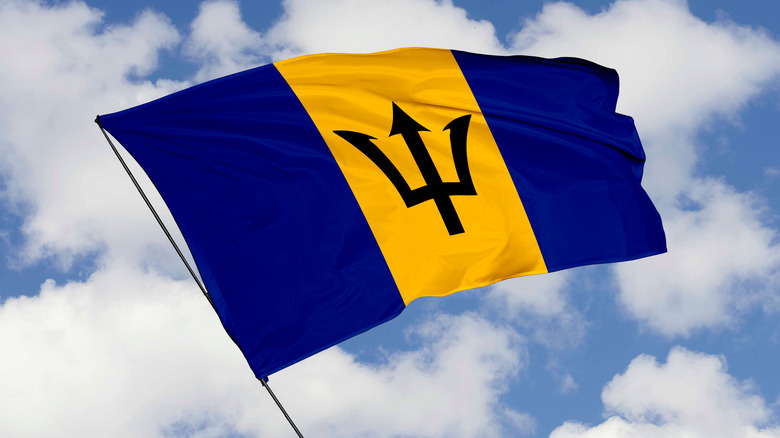 Barbados' national flag