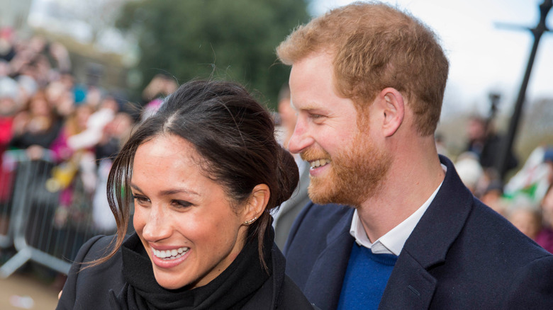 Prince Harry and Meghan Markle at event