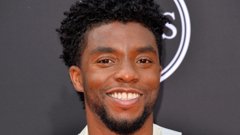 Chadwick Boseman smiling