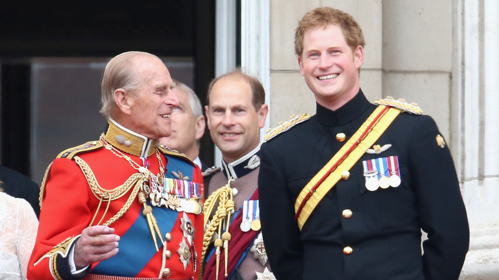 Prince Harry and Prince Philip