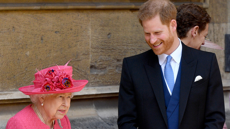 Prince Harry and Queen Elizabeth