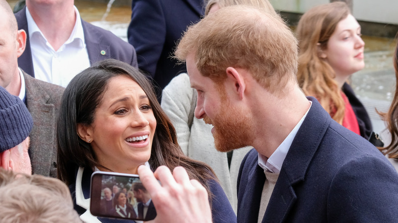 Meghan Markle and Prince Harry laughing