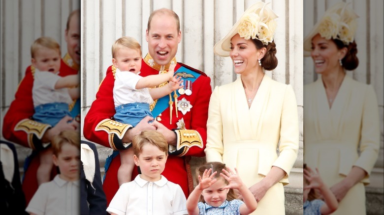 Prince William, Kate Middleton, and their children