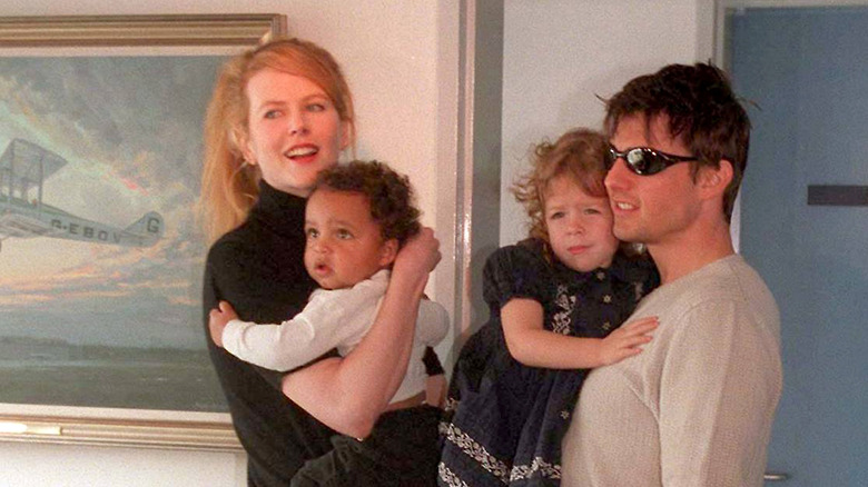 Nicole Kidman and Tom Cruise introducing their children