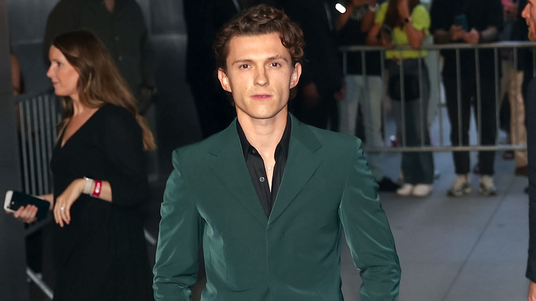 Tom Holland posing