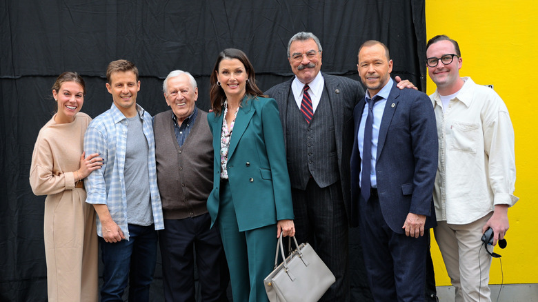 The Blue Bloods cast smiling