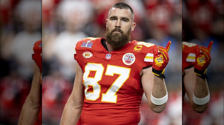 Travis Kelce during a game