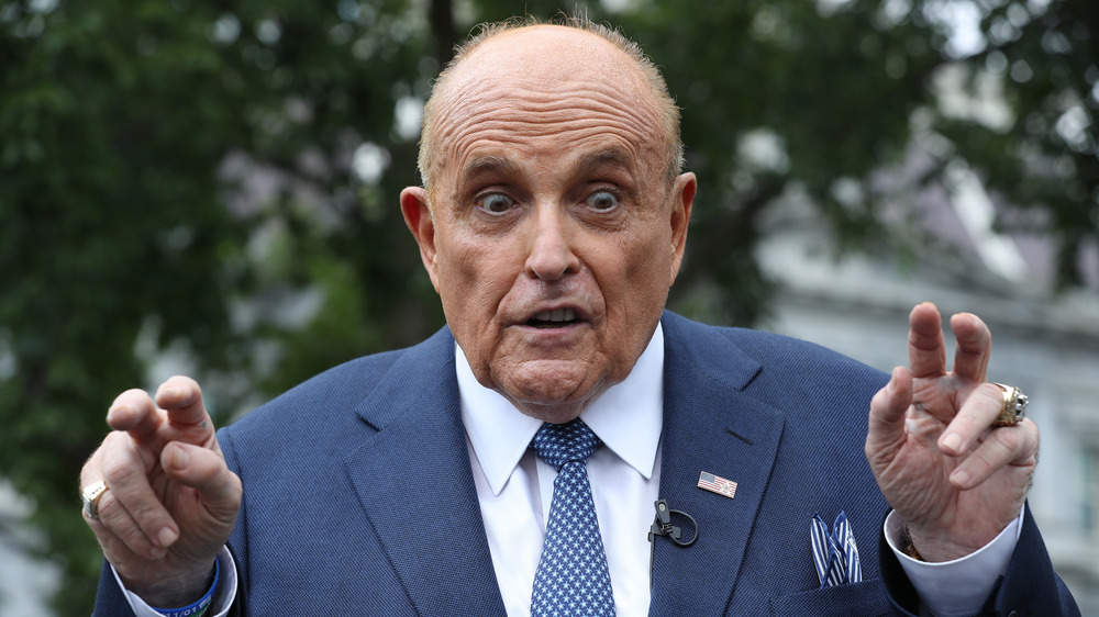 Rudy Giuliani looks shocked 