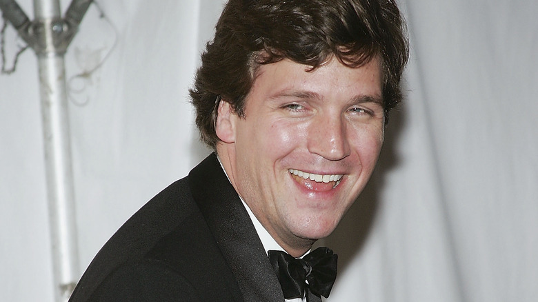 Tucker Carlson smiling