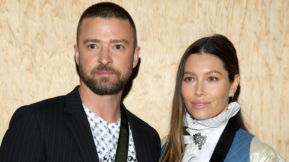 Justin Timberlake with wife Jessica Biel
