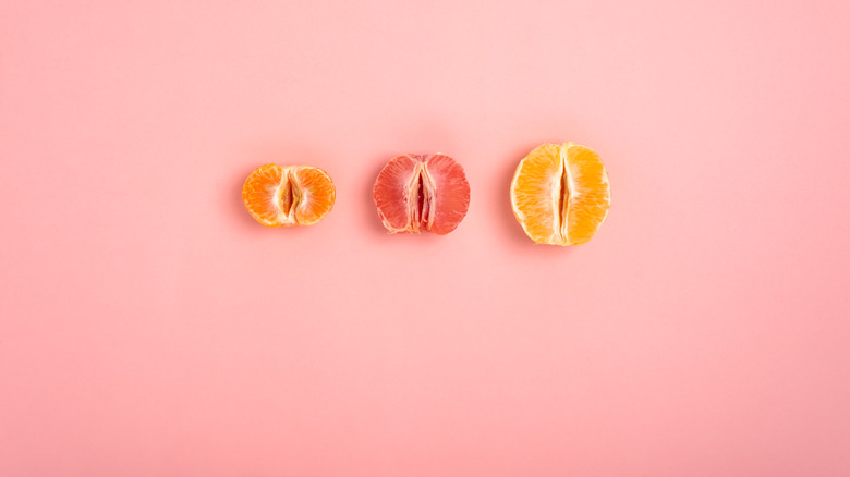 Fruit as vaginas concept 