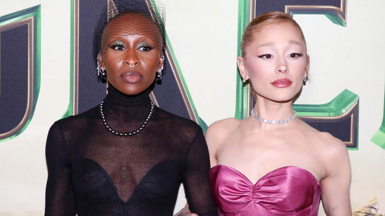 Cynthia Erivo and Ariana Grande standing together